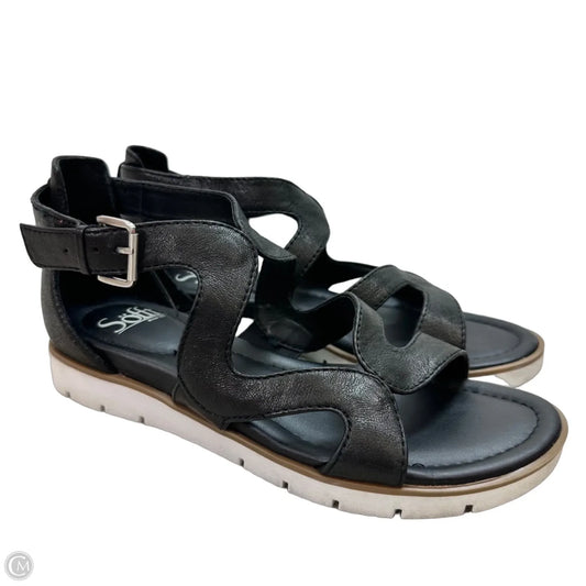 Sandals Flats By Sofft In Black, Size: 8.5