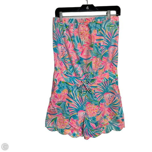 Romper Designer By Lilly Pulitzer In Paisley Print, Size: M