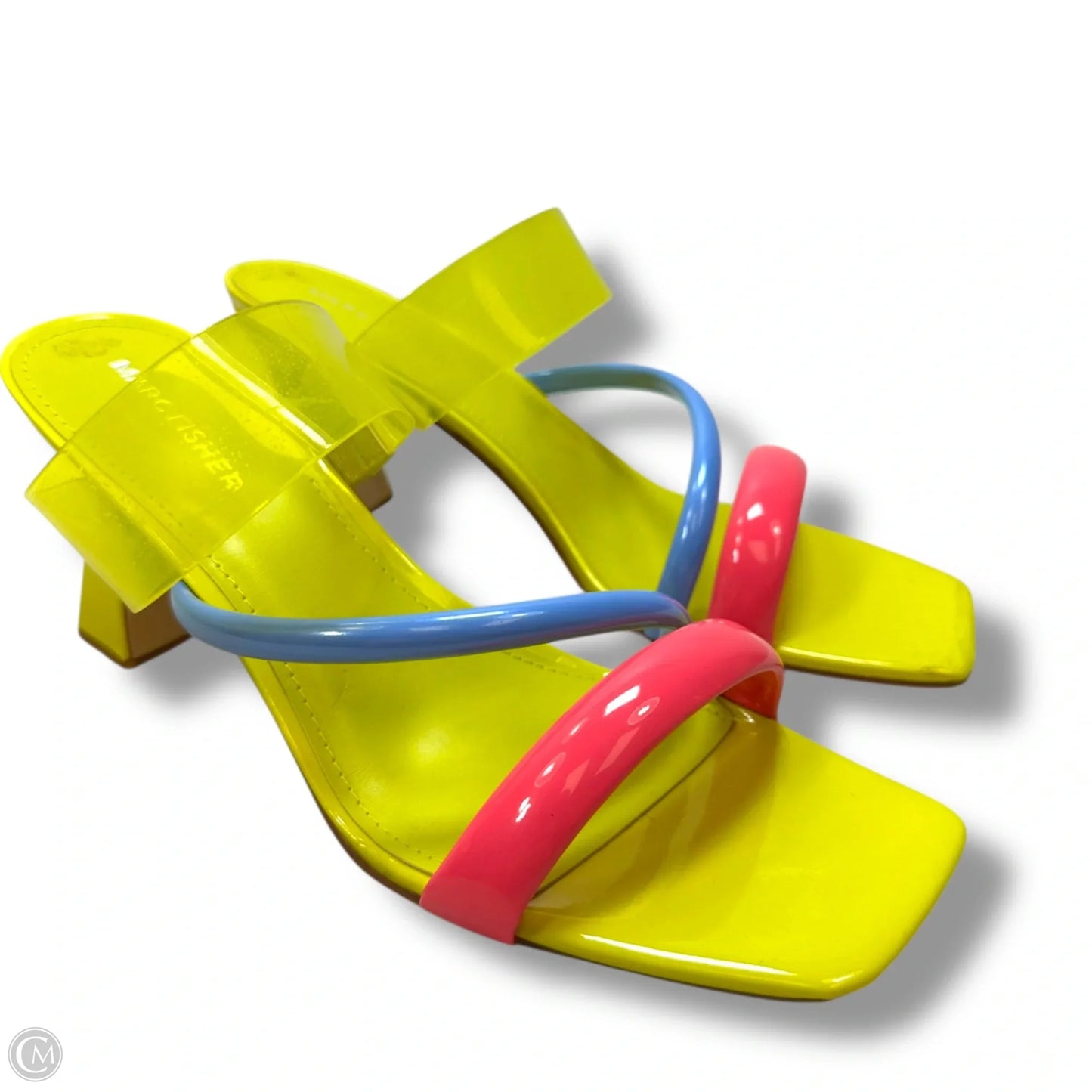 Shoes Heels Block By Marc Fisher In Yellow, Size: 9