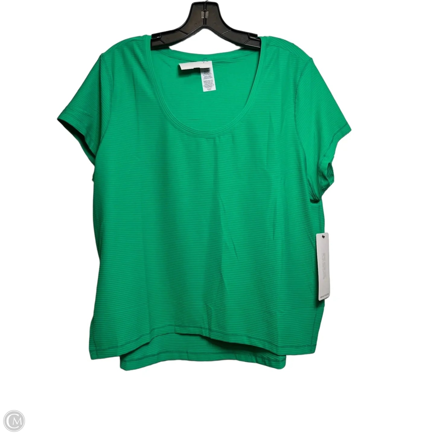 Athletic Top Short Sleeve By Rbx In Green, Size: Xl
