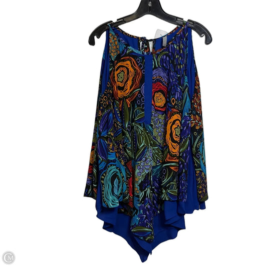 Top Sleeveless By Clothes Mentor In Blue, Size: M