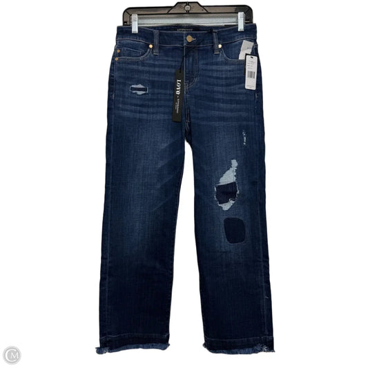 Jeans Boot Cut By Liverpool In Blue Denim, Size: 6