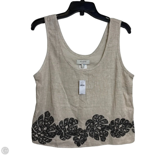 Top Sleeveless By Banana Republic In Beige, Size: S