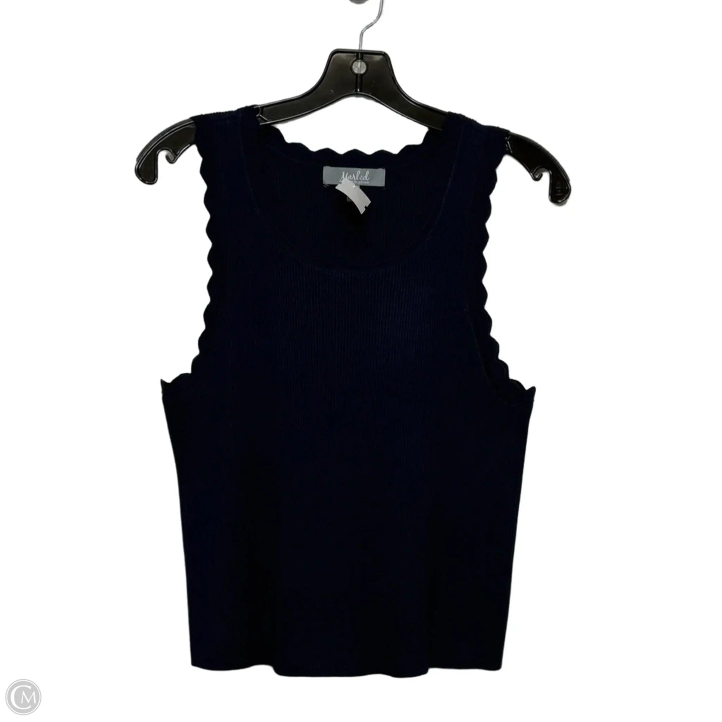 Top Sleeveless By Marled In Navy, Size: L