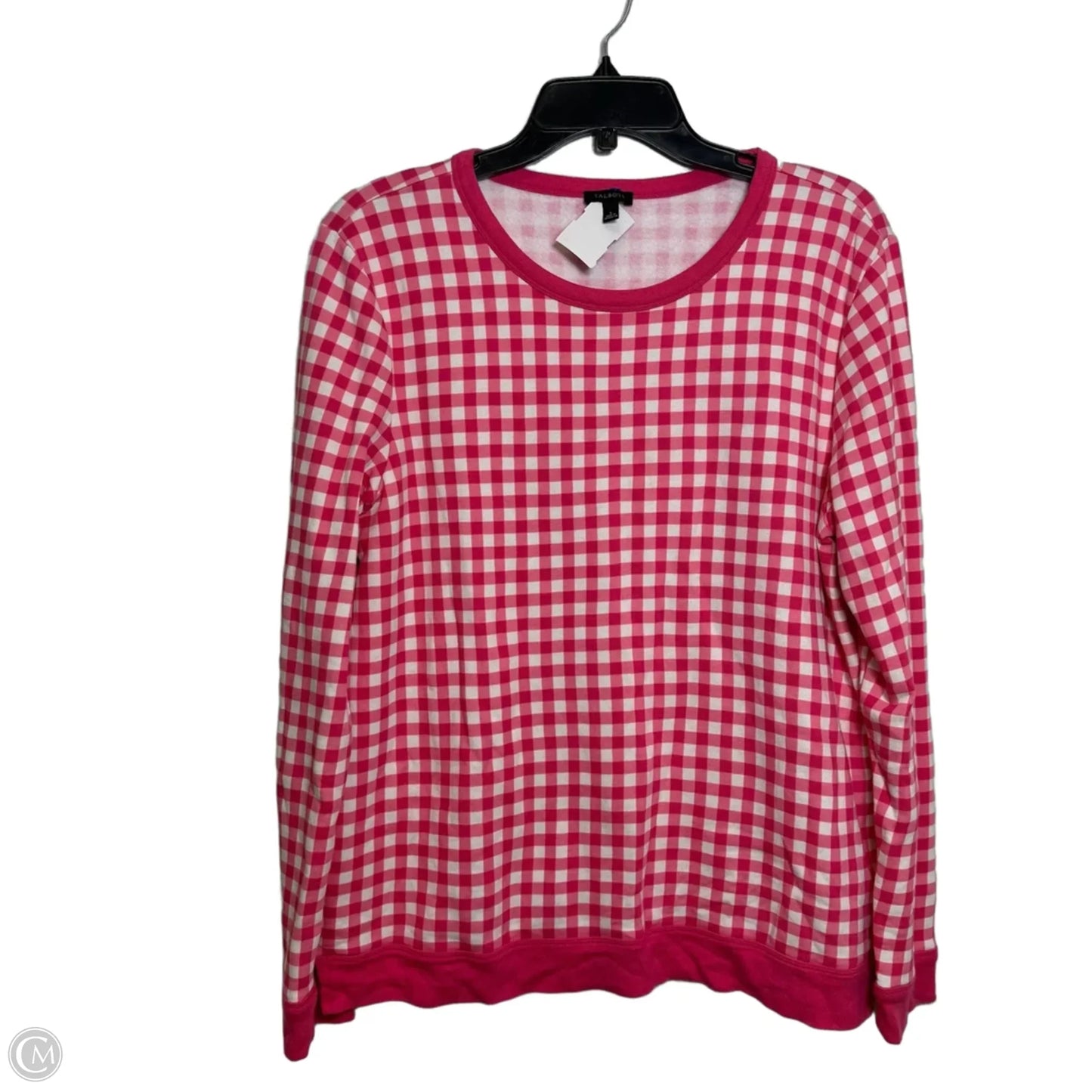 Top Long Sleeve By Talbots In Plaid Pattern, Size: L