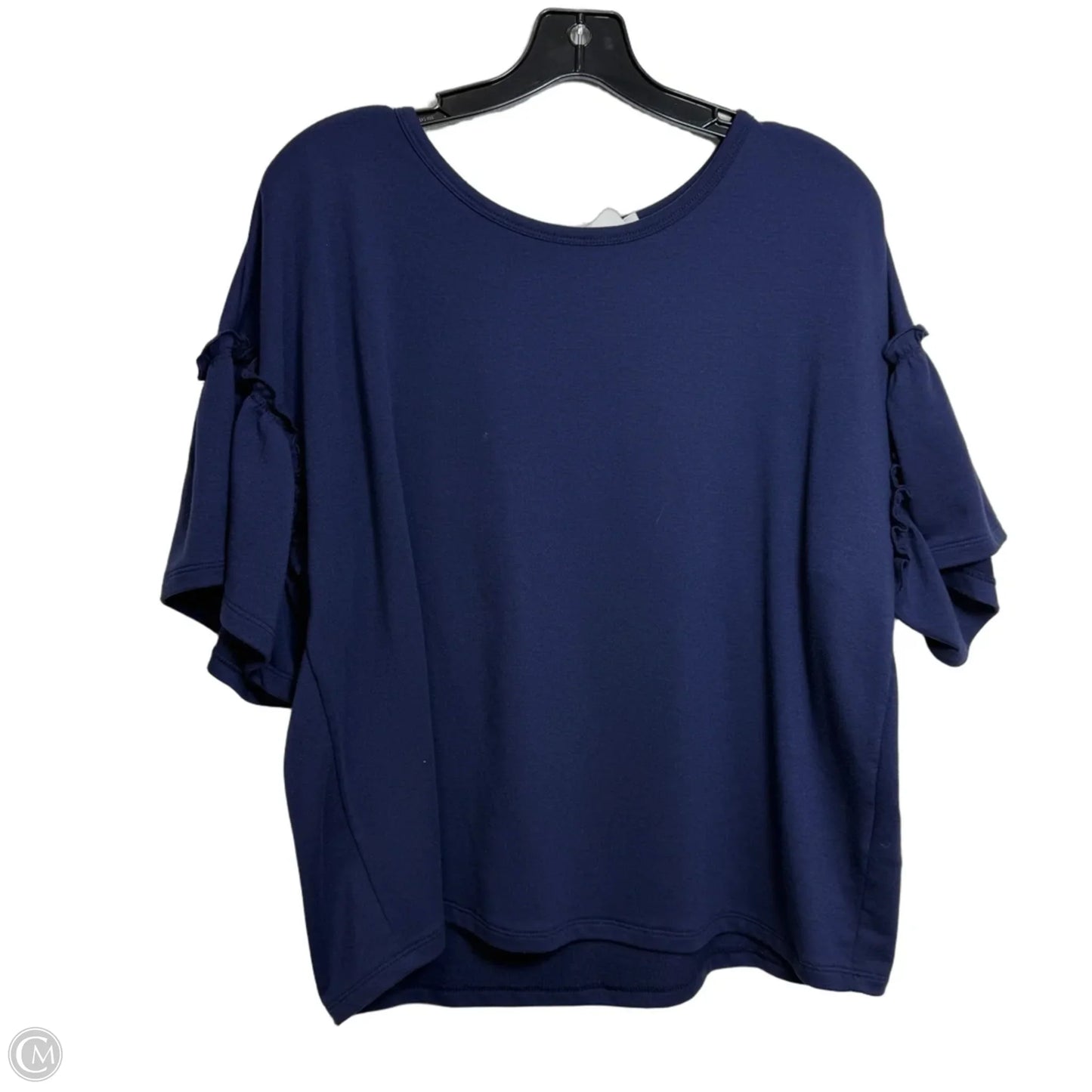Top Short Sleeve By Candace Cameron Bure In Navy, Size: L