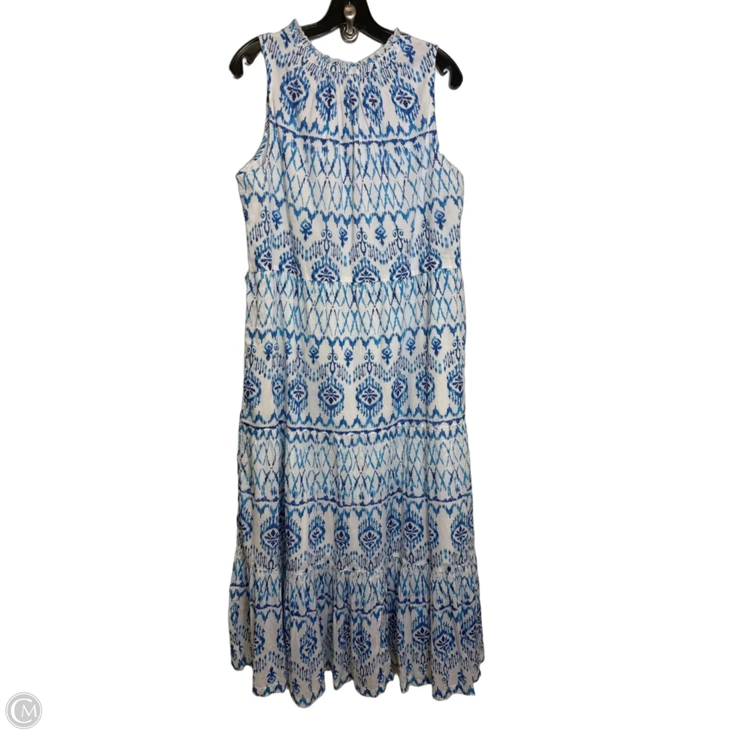 Dress Casual Maxi By Tommy Bahama In Blue, Size: L