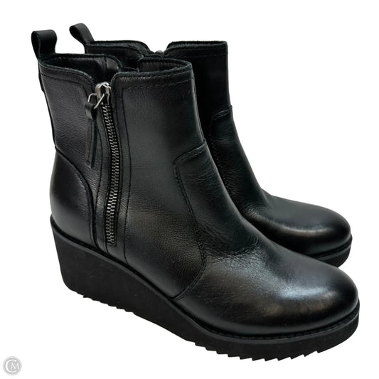 Boots Ankle Flats By Earth In Black, Size: 8