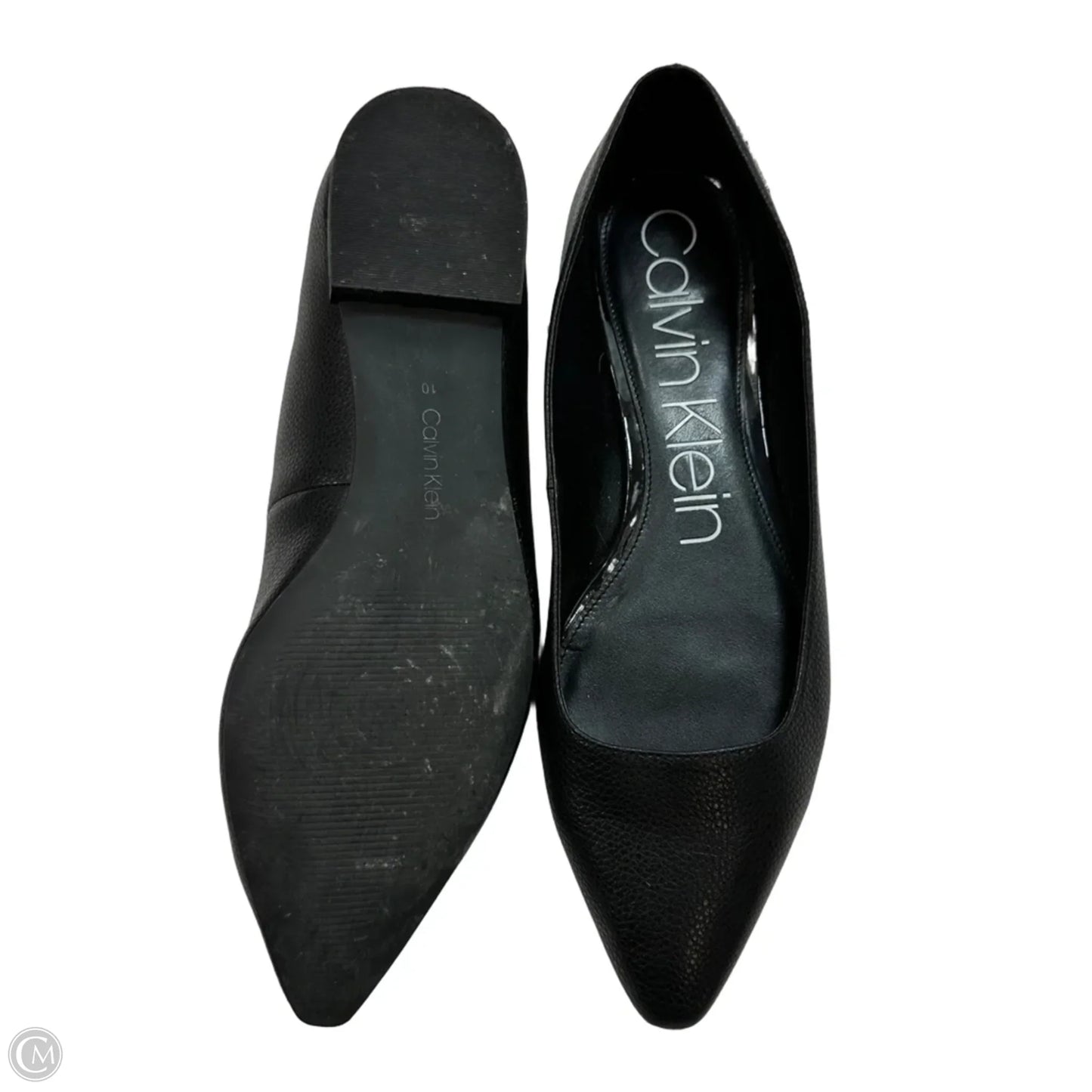 Shoes Flats By Calvin Klein In Black, Size: 10
