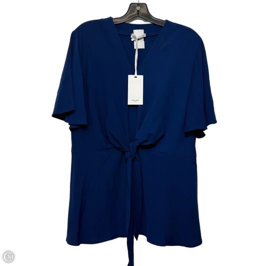 Top Short Sleeve By Grace Karin In Blue, Size: 2x