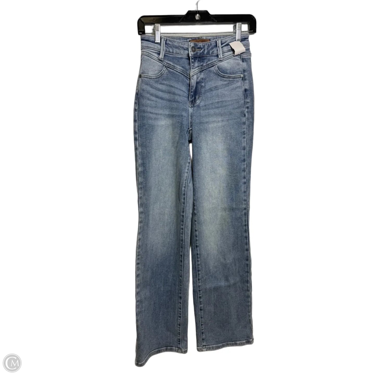 Jeans Wide Leg By Judy Blue In Blue Denim, Size: 0