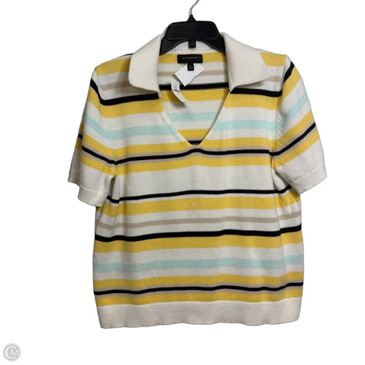 Top Short Sleeve By Banana Republic In Multi-colored, Size: L