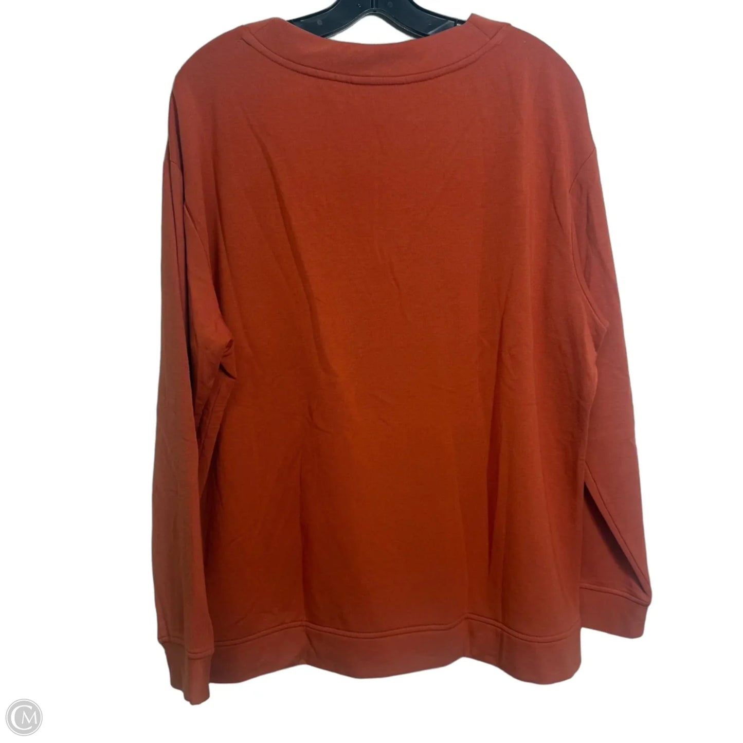 Top Long Sleeve By Orvis In Orange, Size: Xl