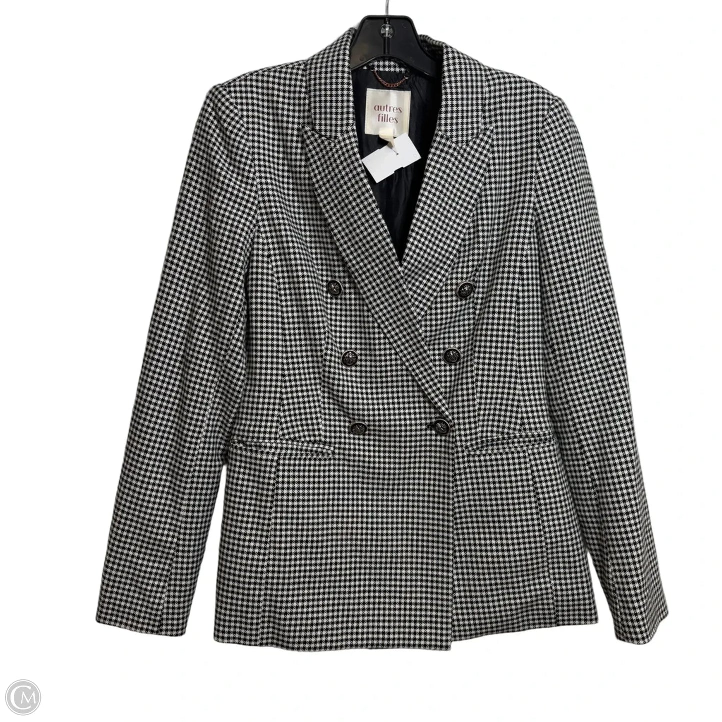 Blazer By Clothes Mentor In Plaid Pattern, Size: Sp
