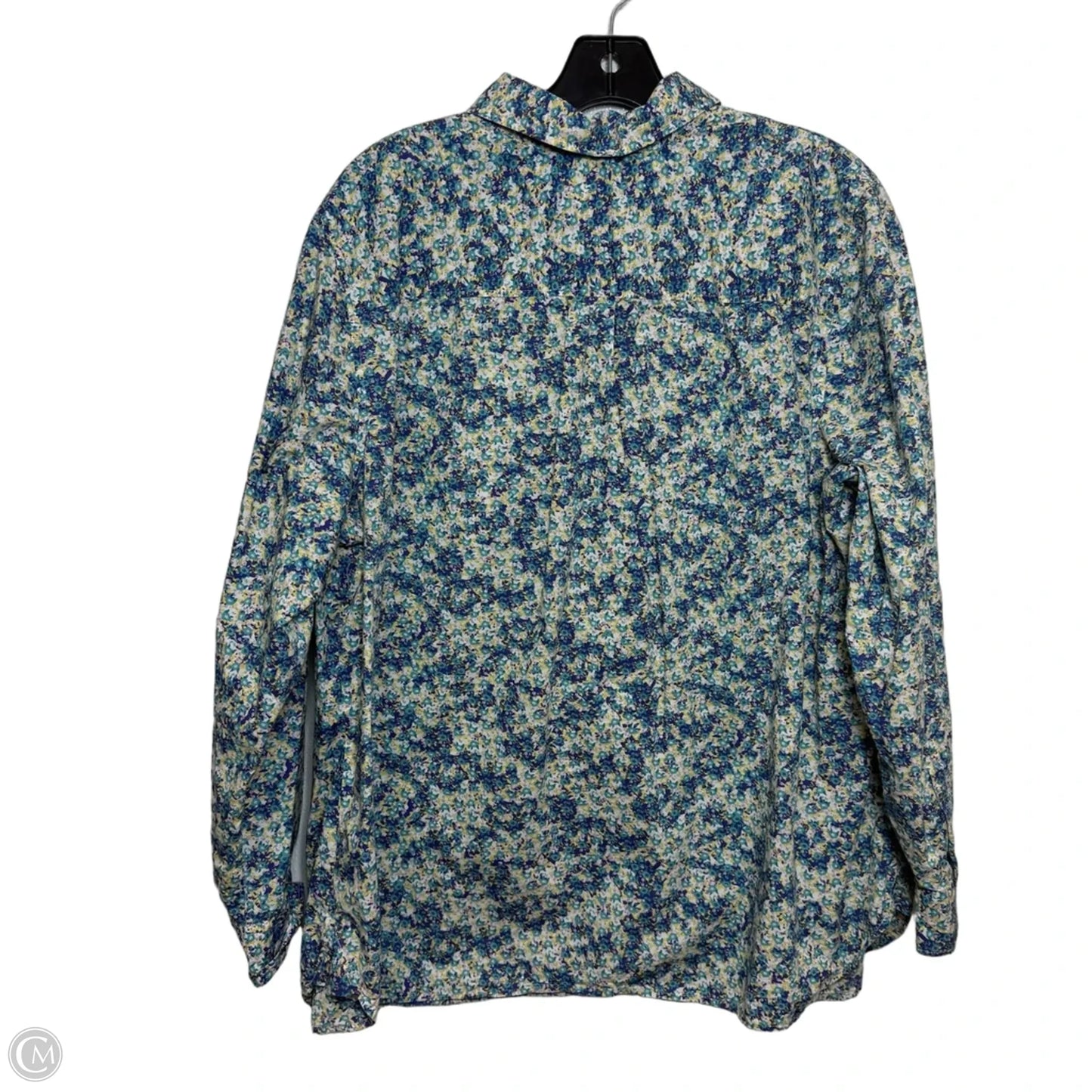 Top Long Sleeve By Talbots In Paisley Print, Size: 2x