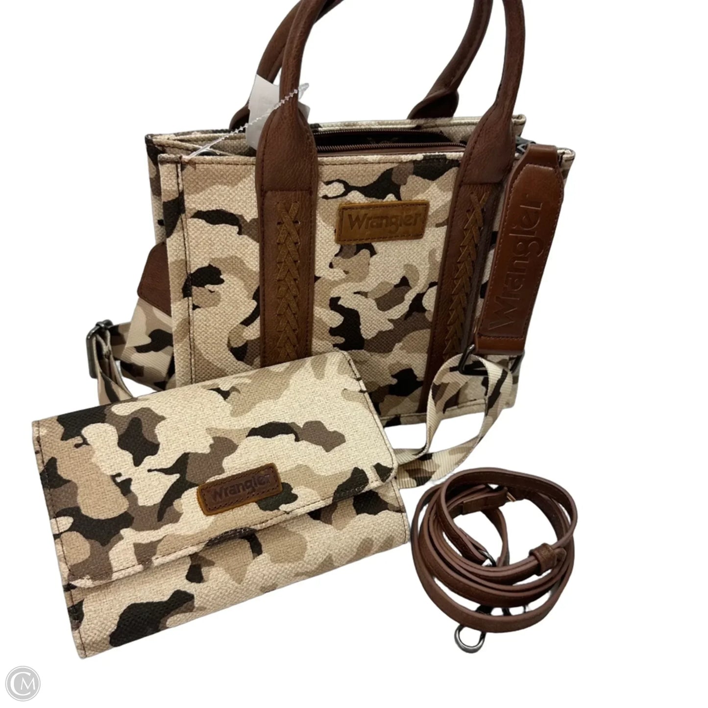 Handbag & crossbody set By Wrangler, Size: Medium