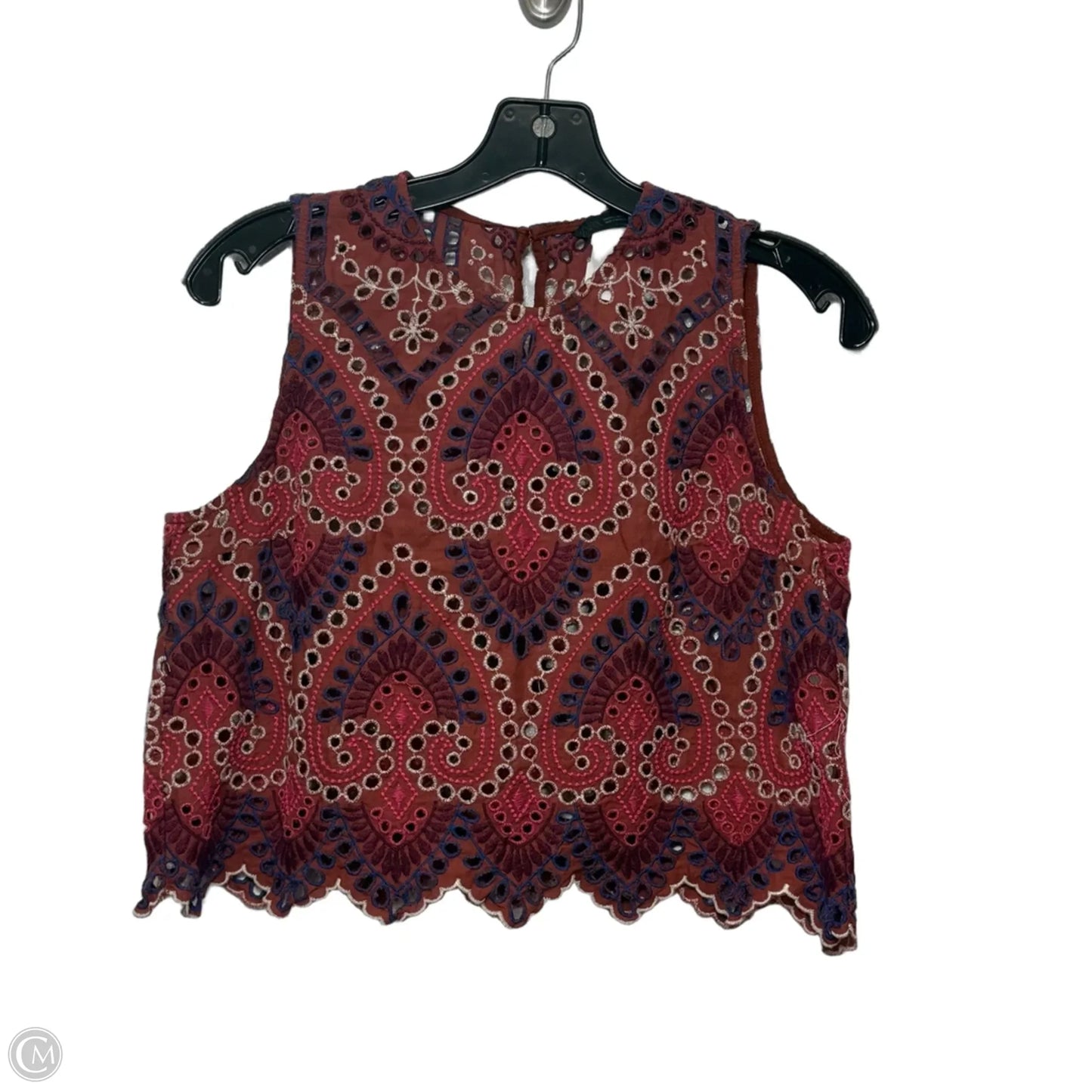 Top Sleeveless By Zara In Orange, Size: L