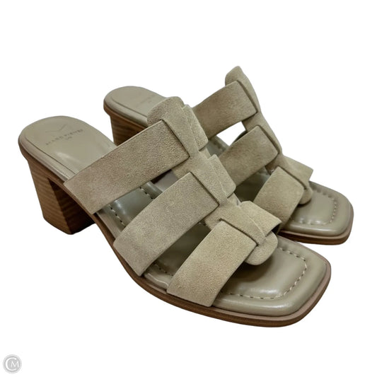 Shoes Heels Block By Marc Fisher In Beige, Size: 7.5