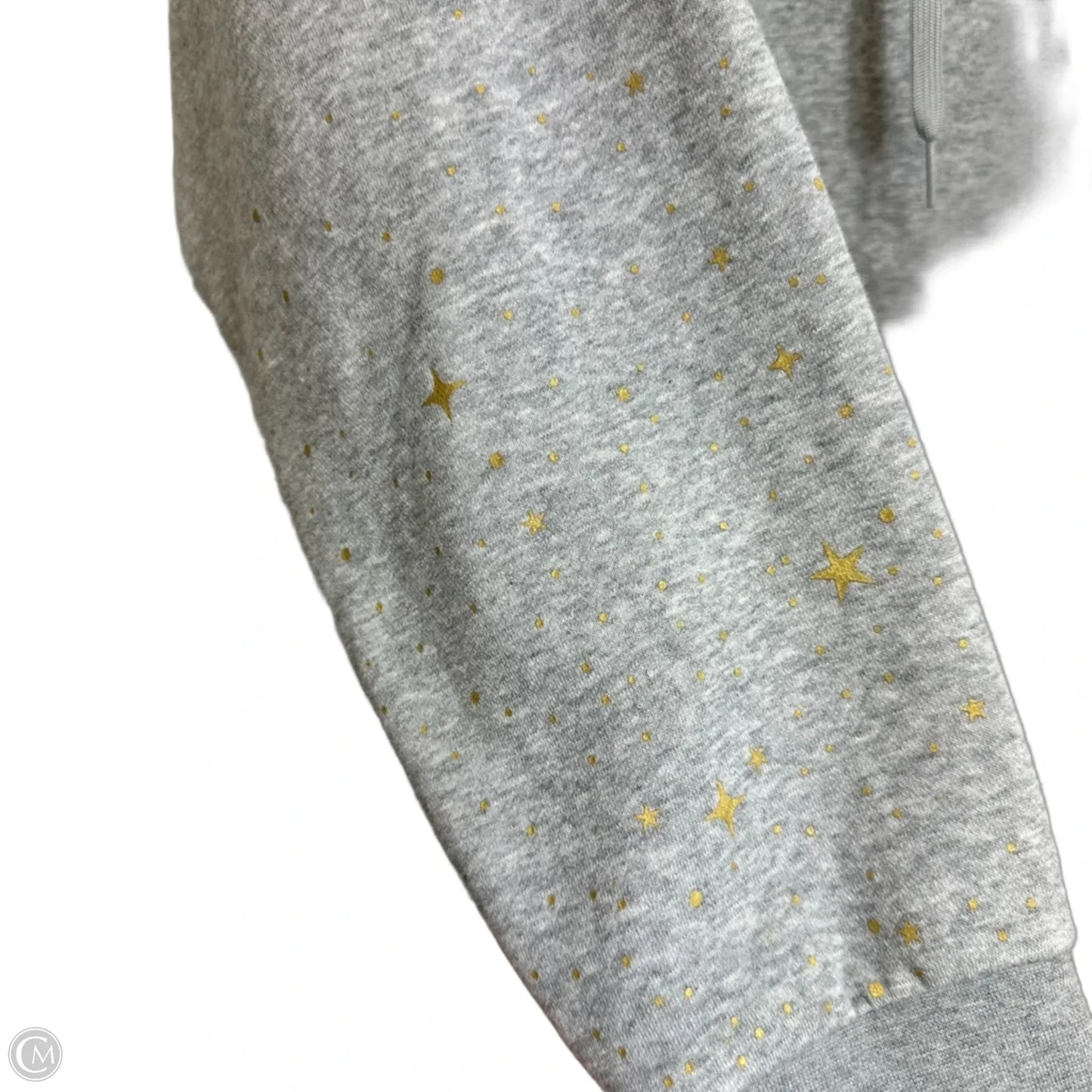 Sweatshirt Hoodie By Adidas In Grey, Size: M