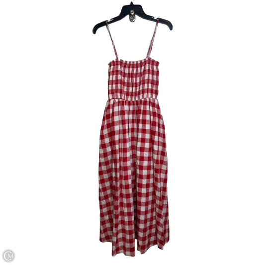 Dress Casual Maxi By Loft In Plaid Pattern, Size: 2