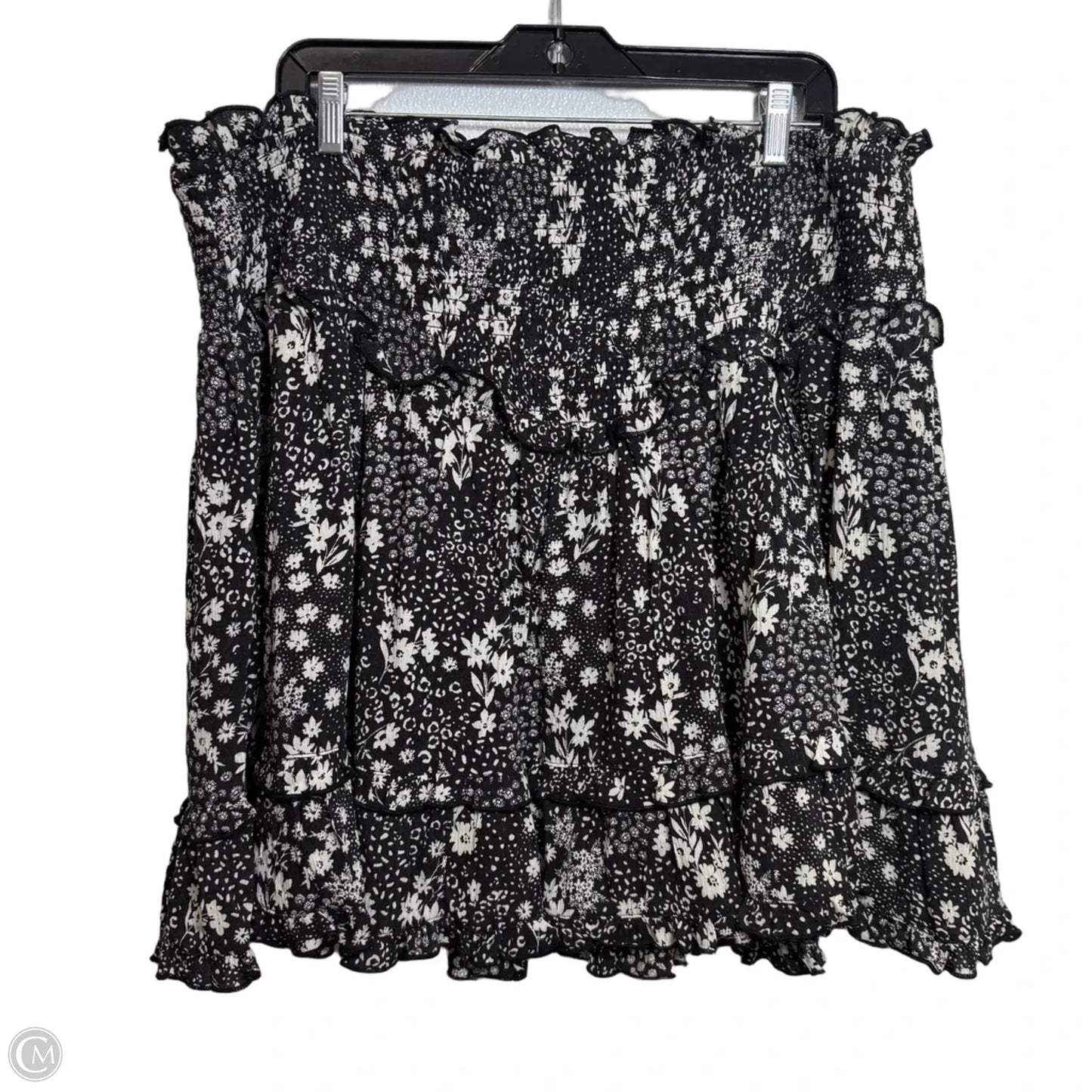 Skirt Mini & Short By Torrid In Black & White, Size: 3x