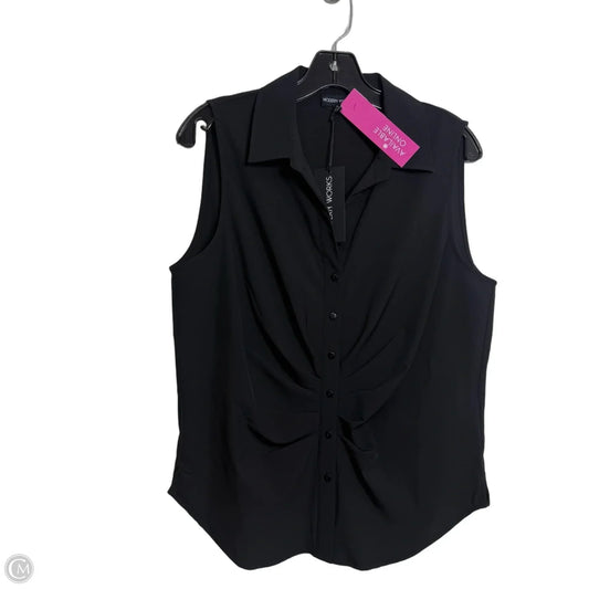 Top Sleeveless By Modern Works In Black, Size: L