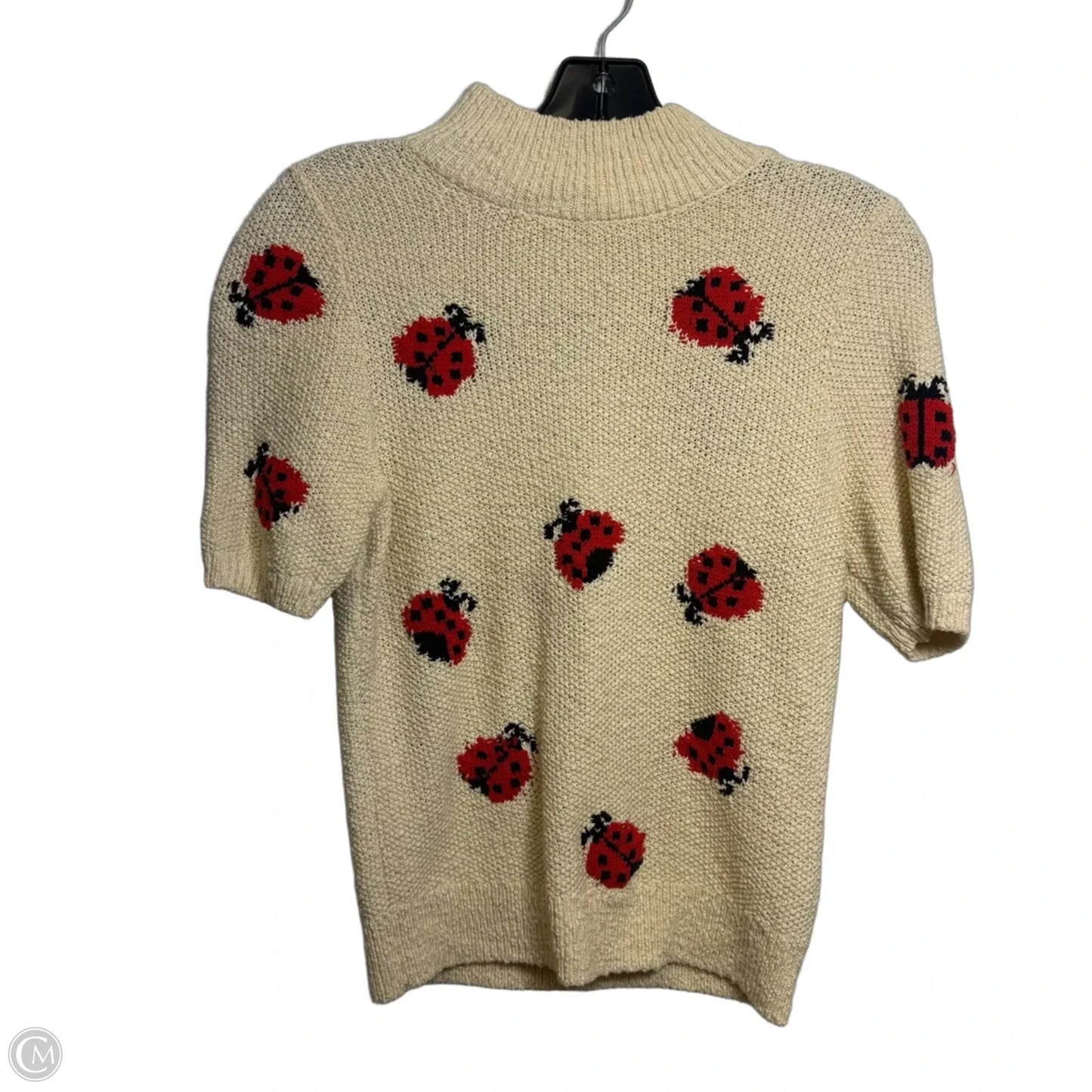 Sweater Short Sleeve By Maeve In Cream, Size: S