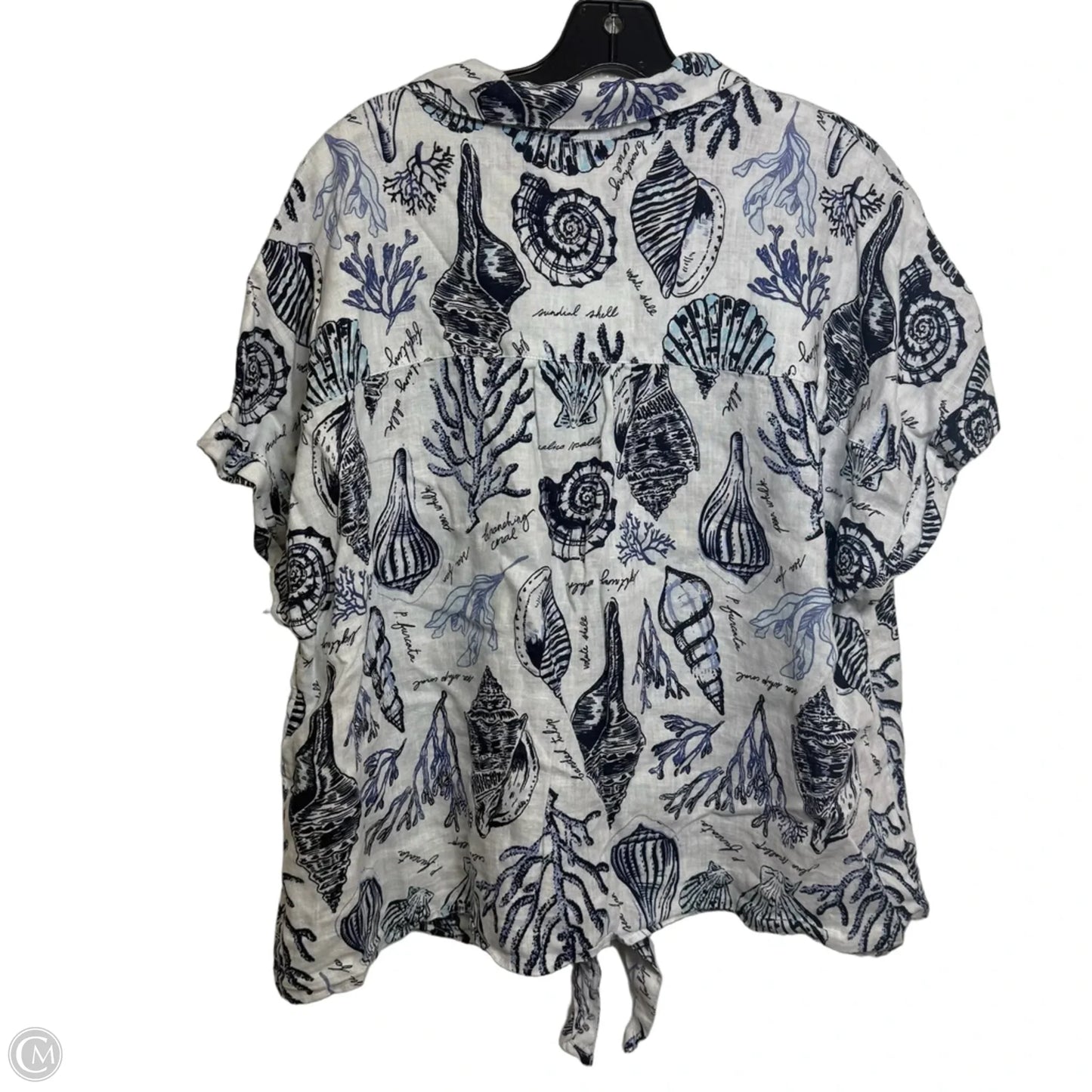 Top Short Sleeve By Charter Club In Blue, Size: Xl