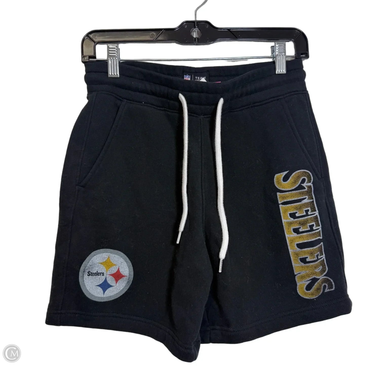 Pittsburgh Steelers Shorts By Clothes Mentor In Black & Gold, Size: Xs