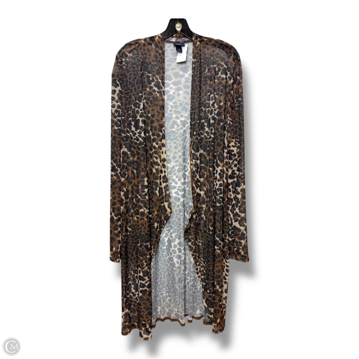 Cardigan By Daytrip In Animal Print, Size: Xl