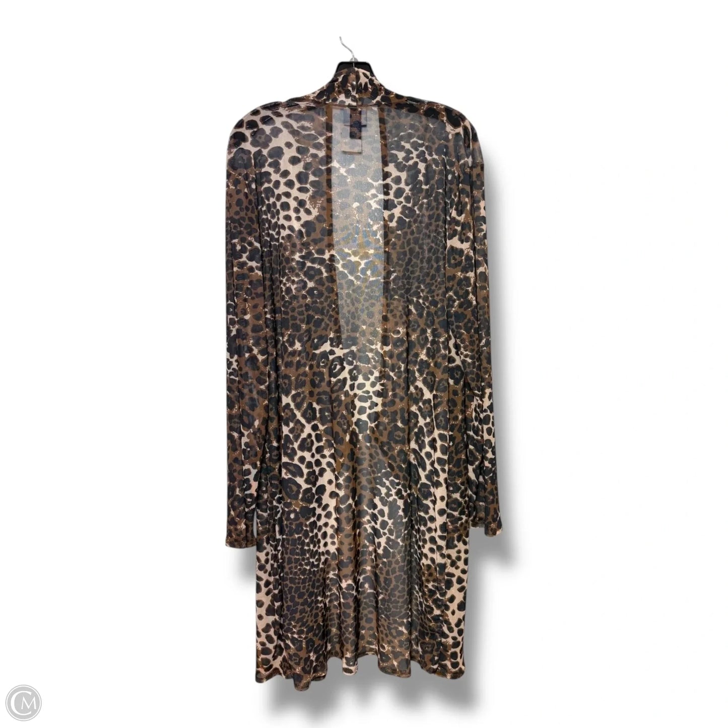 Cardigan By Daytrip In Animal Print, Size: Xl