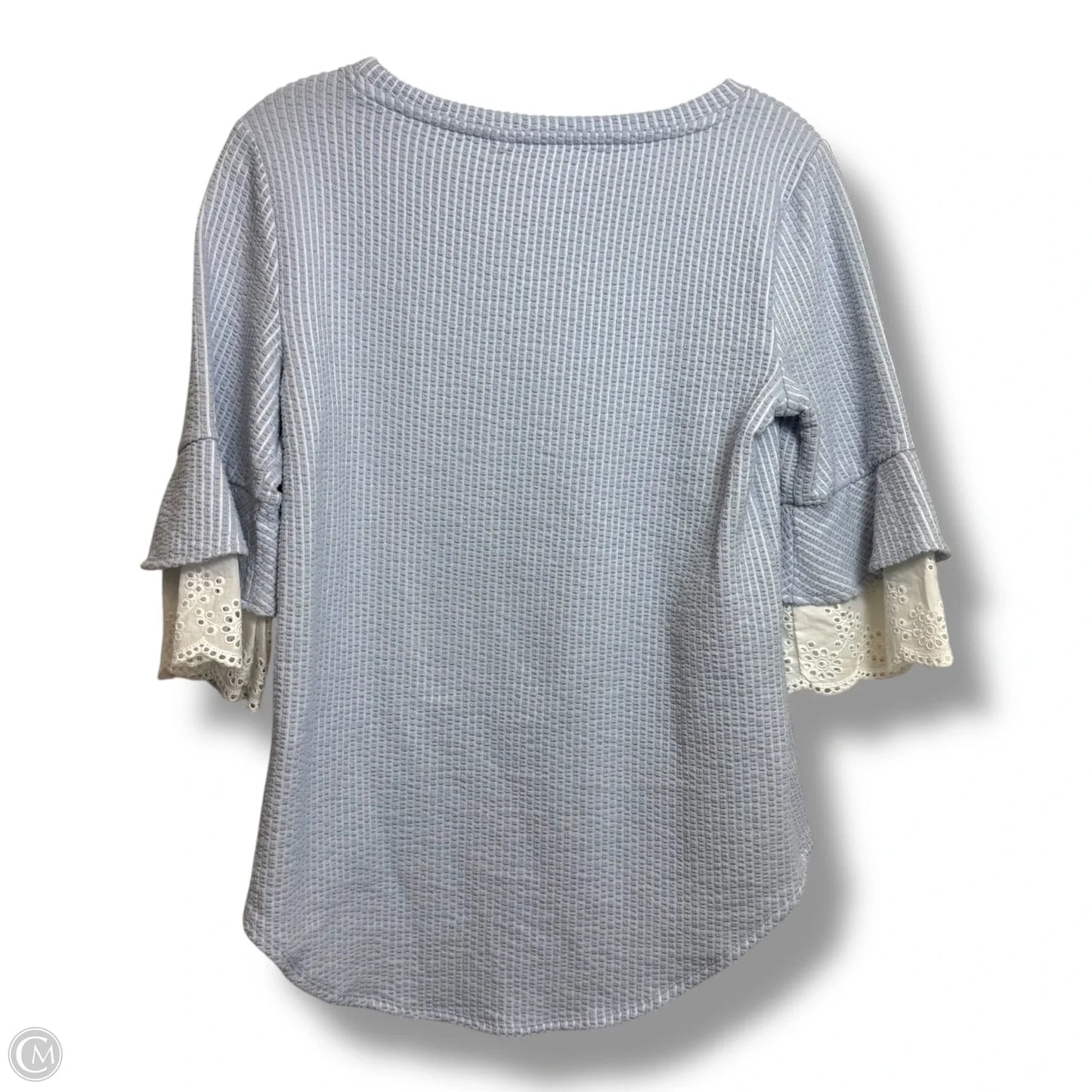 Top Short Sleeve By Elle In Blue, Size: S