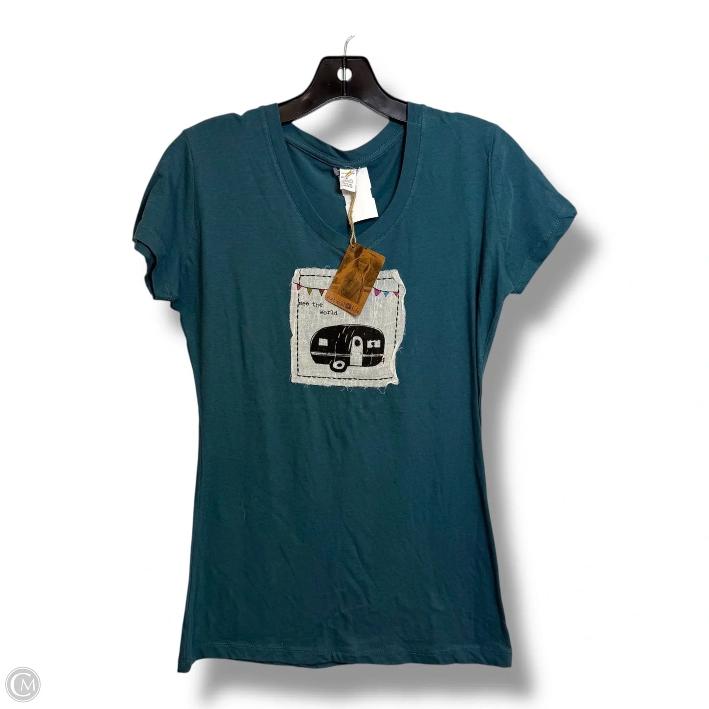 Top Short Sleeve By Clothes Mentor In Blue, Size: S