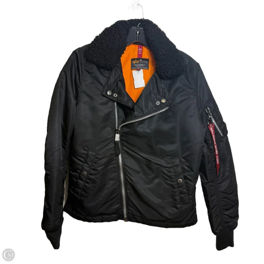 Jacket Moto By ALPHA INDUSTRIES In Black, Size: Xs