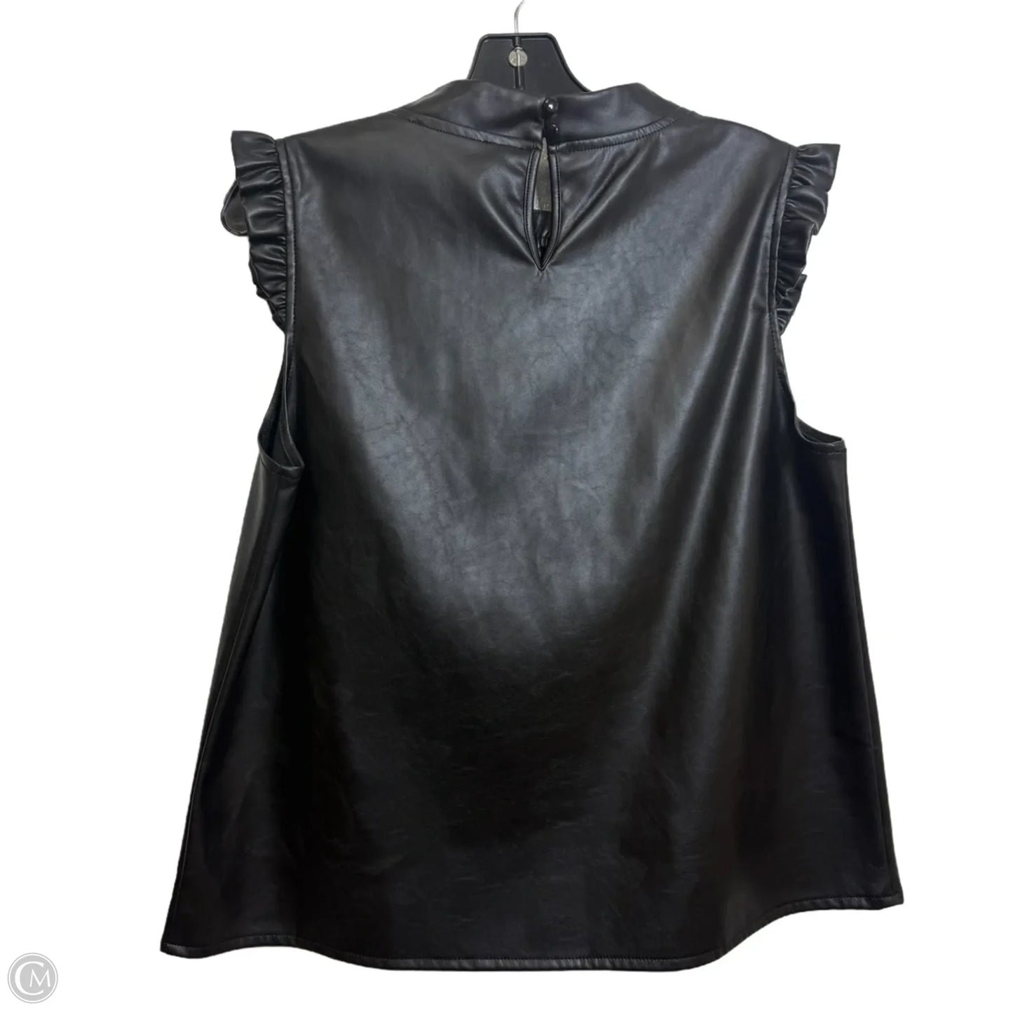 Top Sleeveless By Harper In Black, Size: L