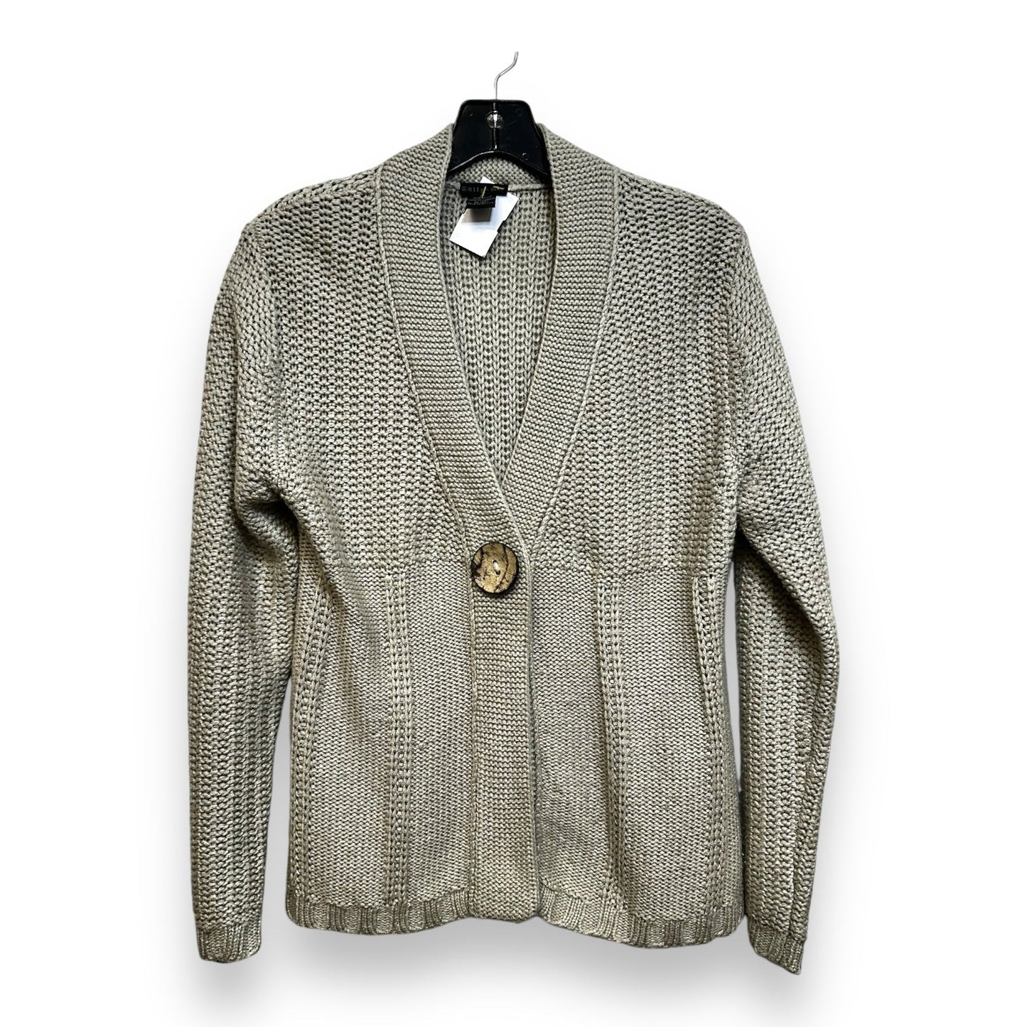 Sweater Cardigan By Clothes Mentor In Tan, Size: M