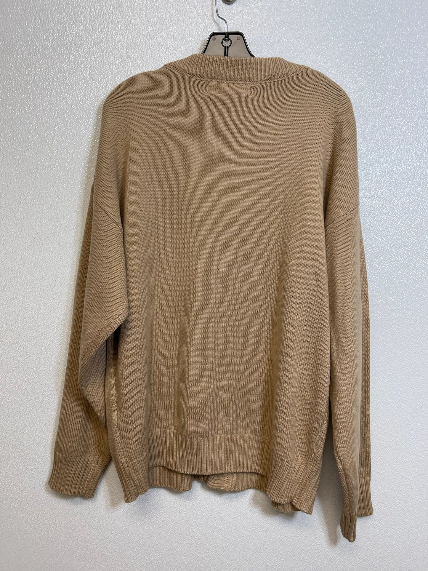 Tan Sweater Cardigan Clothes Mentor, Size M