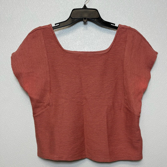 Pink Top Short Sleeve Madewell, Size S