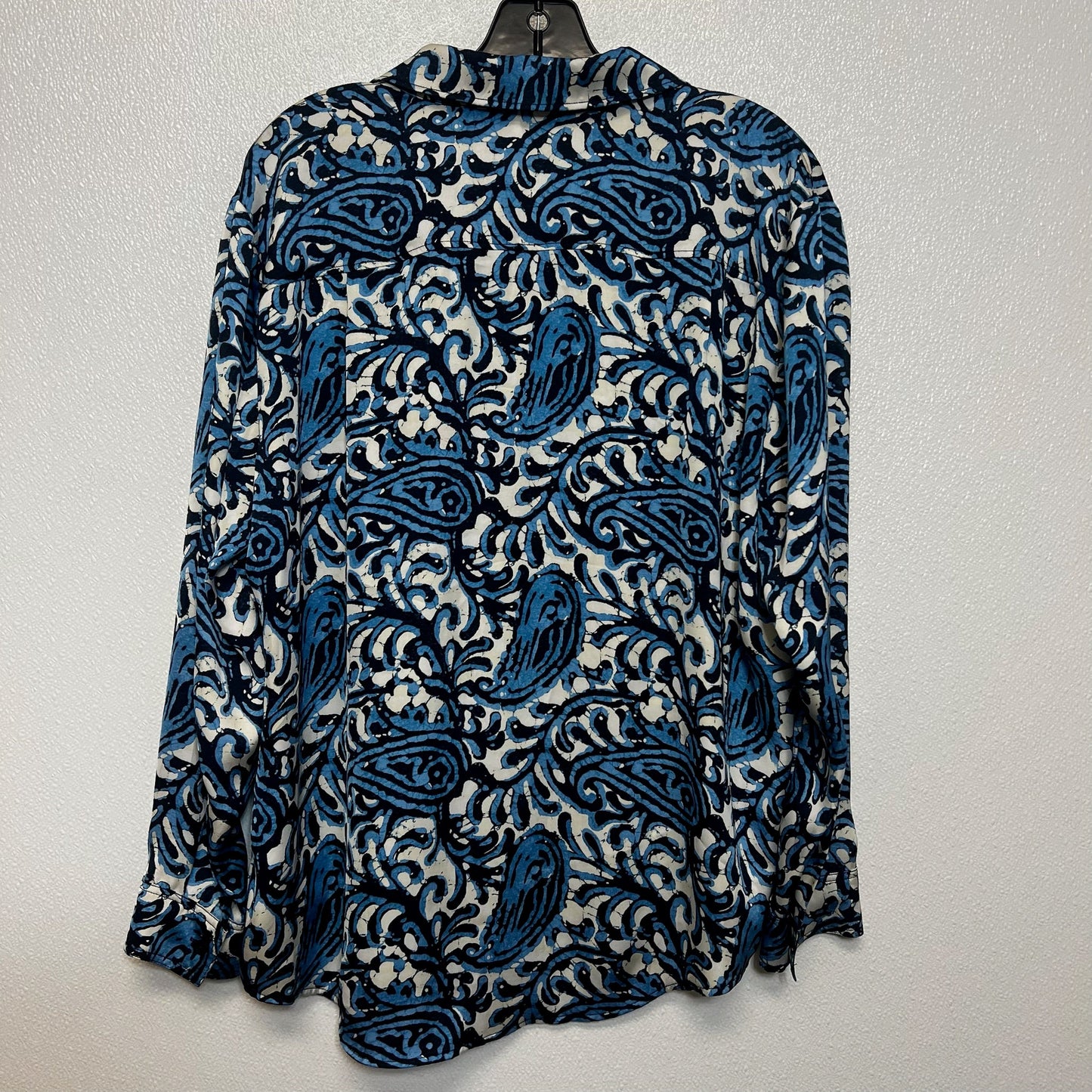 Top Long Sleeve By Michael Kors In Blue, Size: L