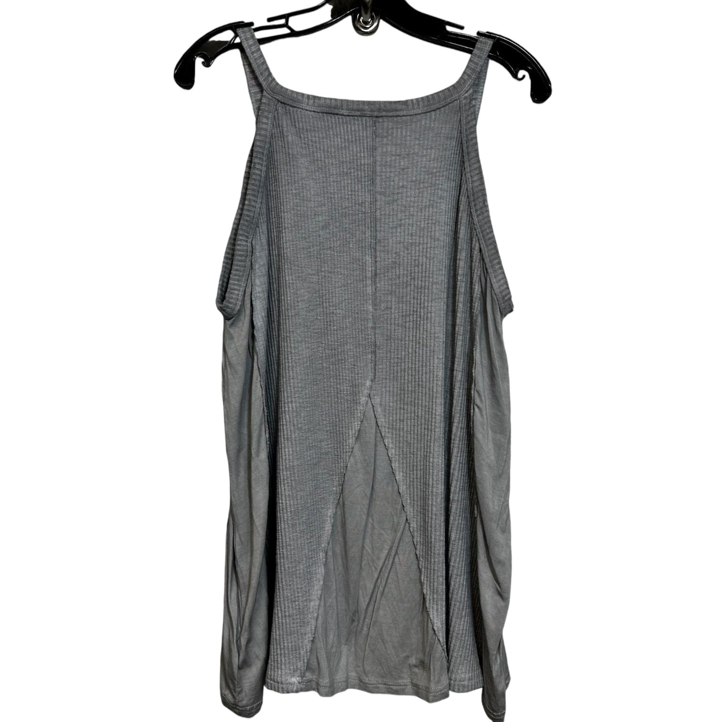 Top Sleeveless By Pol In Grey, Size: L