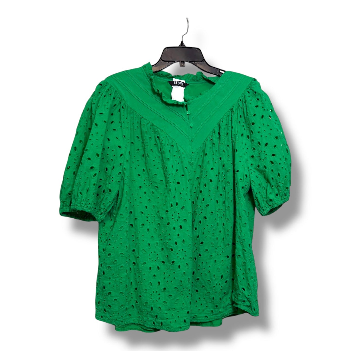 Top Short Sleeve By Clothes Mentor In Green, Size: Xxl