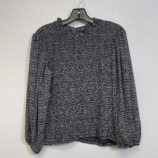 Top 3/4 Sleeve By Express O In Print, Size: M