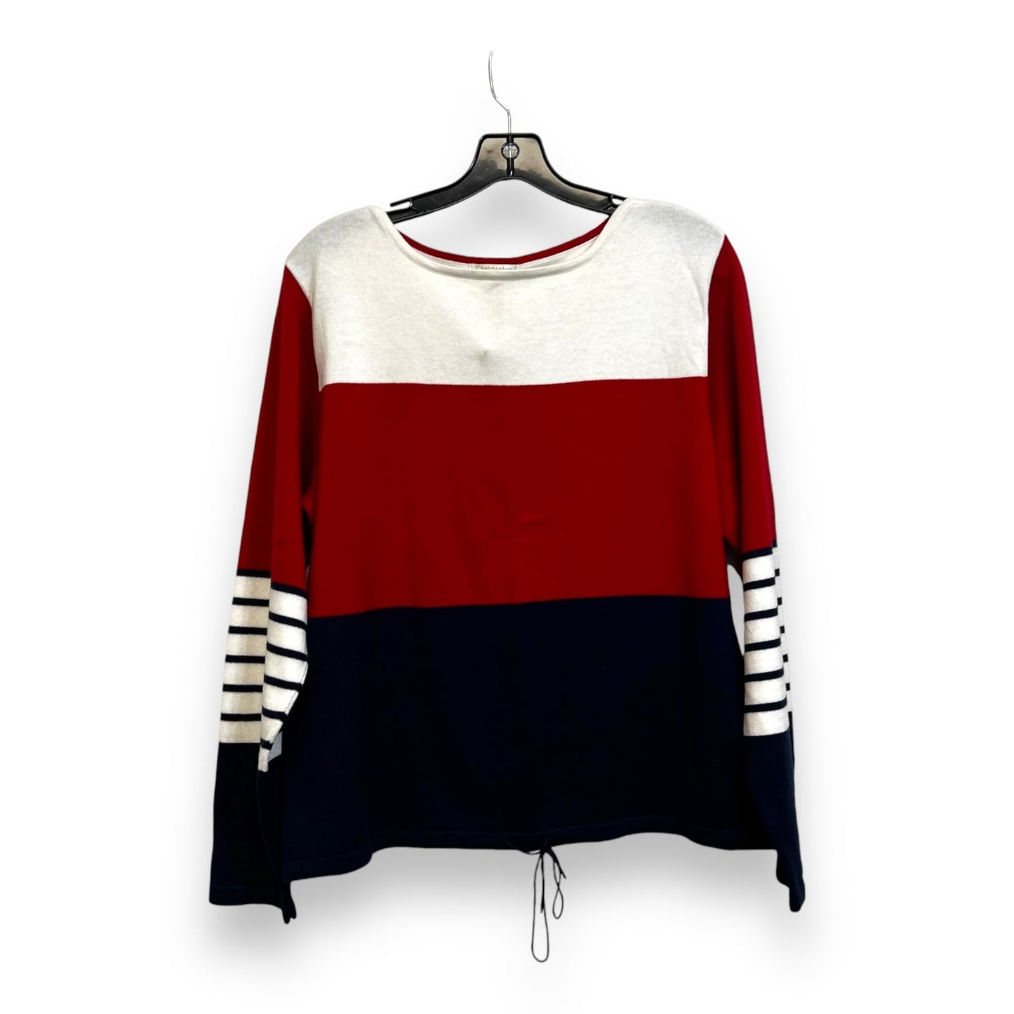 Sweater By Christopher And Banks In Red White Blue, Size: Xl