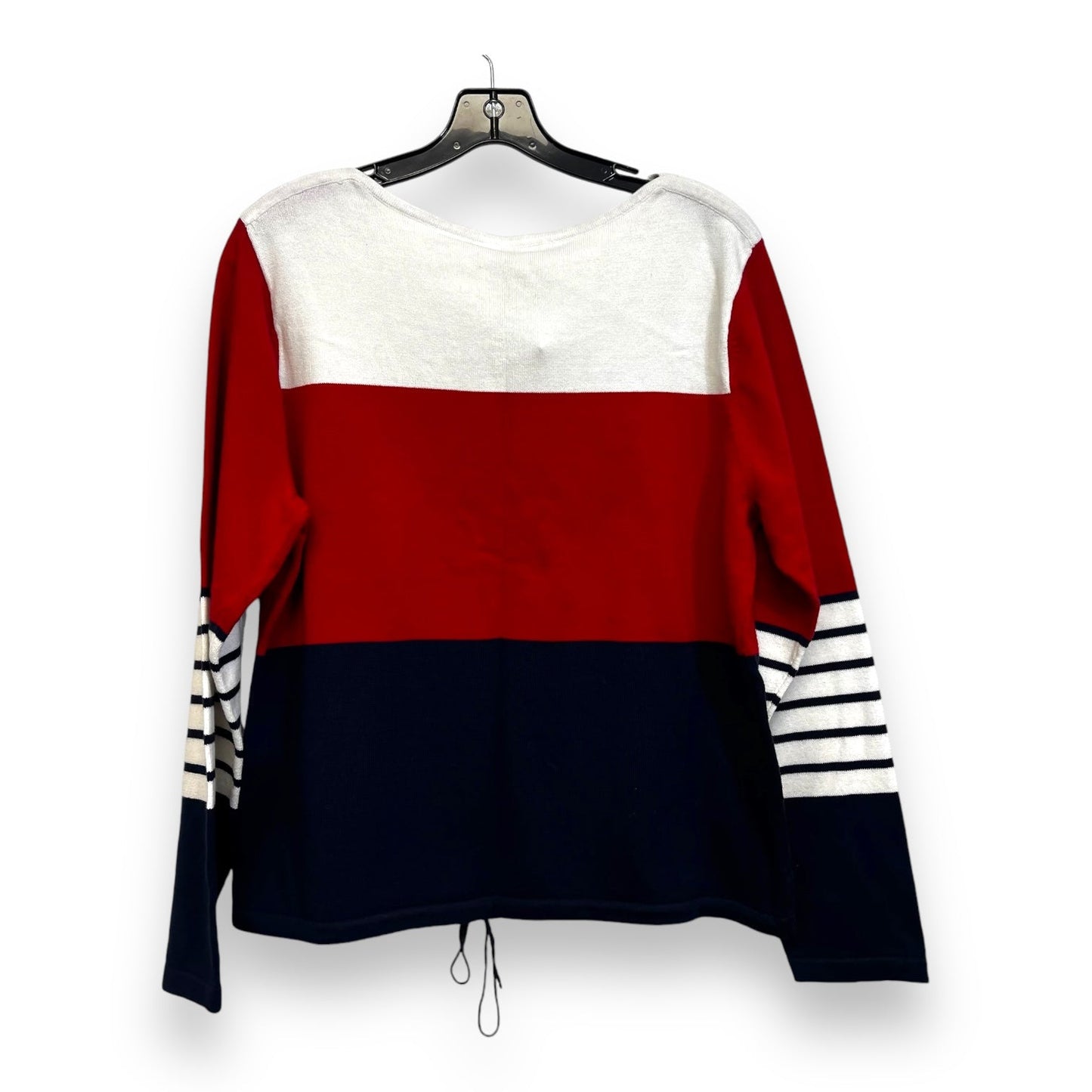 Sweater By Christopher And Banks In Red White Blue, Size: Xl