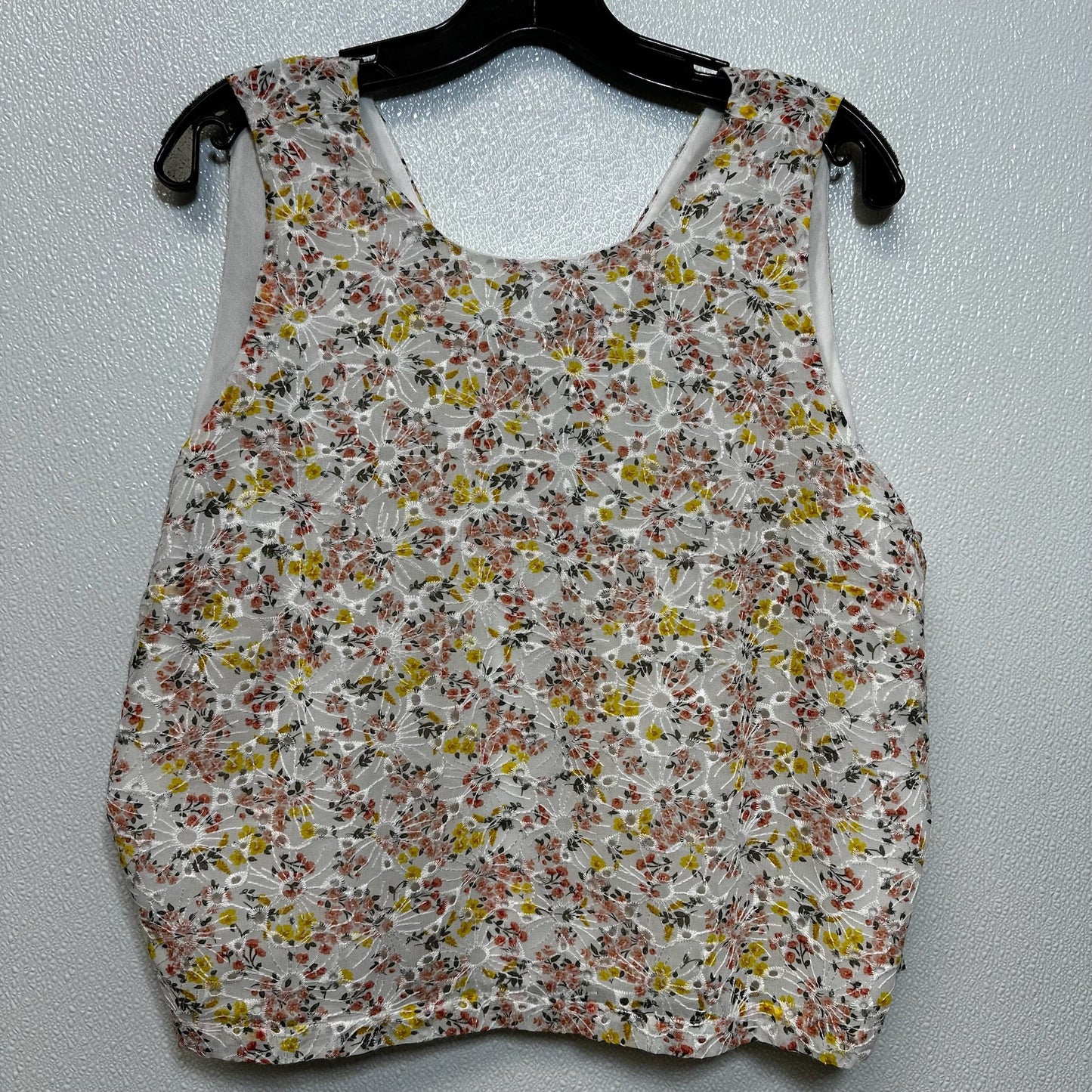 Floral Top Sleeveless Loft O, Size L