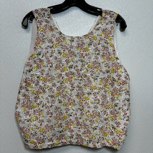 Floral Top Sleeveless Loft O, Size L