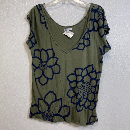 Olive Top Short Sleeve Basic American Eagle, Size Xl