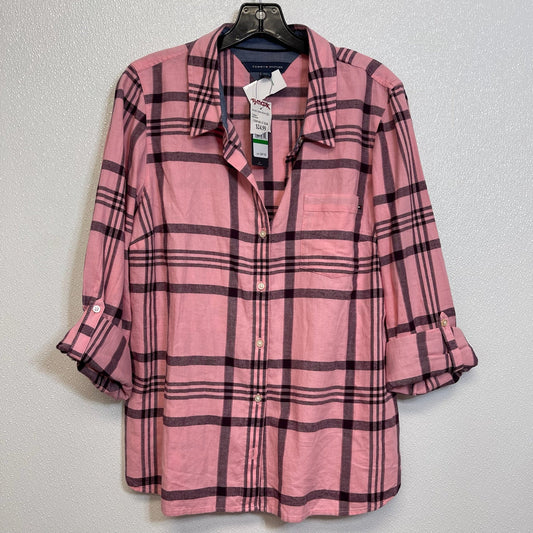 Plaid Top Long Sleeve Tommy Hilfiger O, Size L