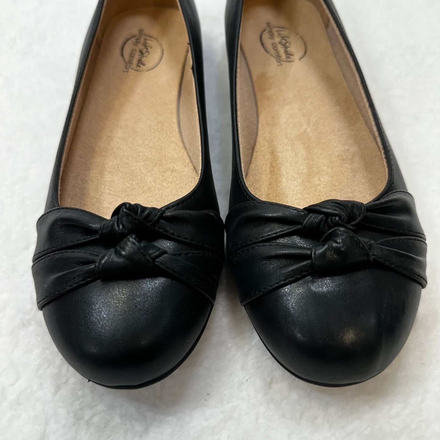 Black Shoes Flats Ballet Life Stride, Size 9.5