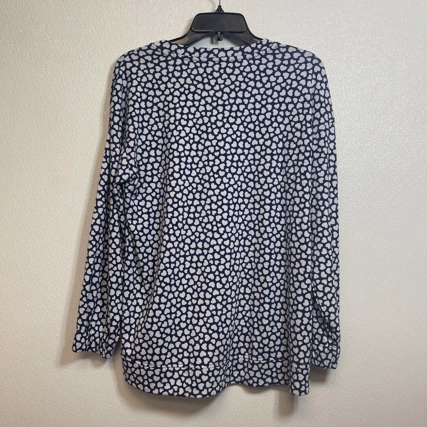 Top Long Sleeve By Lands End In Heart, Size: M